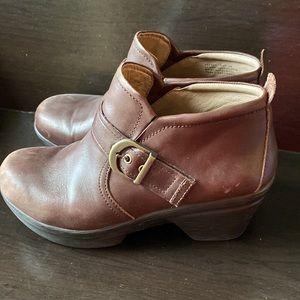 Sanita Brown Leather Booties
